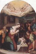THe adoration of  the shepherds unknow artist